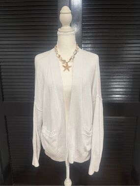 Abercrombie & Fitch Cream Open-Front Women's Cardigan